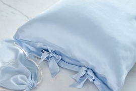 Silk pillow case 1-Aqua (size 50x70 cm)